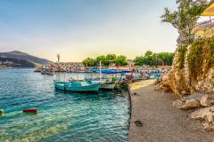 The beach in Kalkan Town of Turkey.